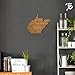 Totally Bamboo West Virginia State Shaped Bamboo Serving & Cutting Board