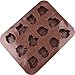 Chawoorim 12 Owls Silicone Cake Bread Chocolate Jelly Candy Baking Mould Craft Mold