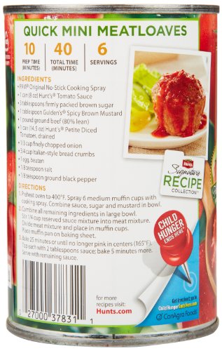 HUNT’S PETITE DICED TOMATOES, KETO FRIENDLY, 14.5 OZ