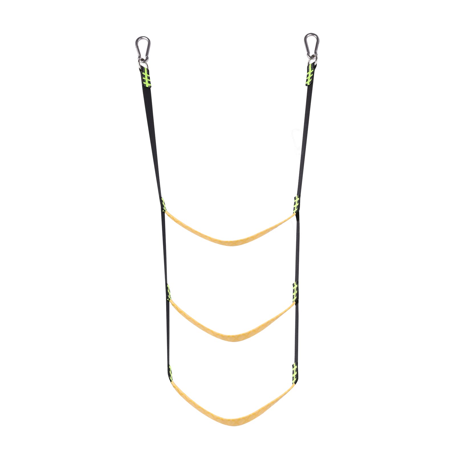 Marine Rope Ladder, 3 Step Boat Rope Ladders Portable Boat Ladder Removable Climbing Aider for Hunting, Fishing Boats, Inflatable Boat, Kayak, Motorboat, Canoeing