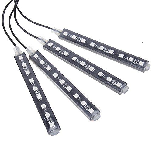 image for 4pcs Car Interior Decoration, NERLMIAY Atmosphere Light-LED Car Interi