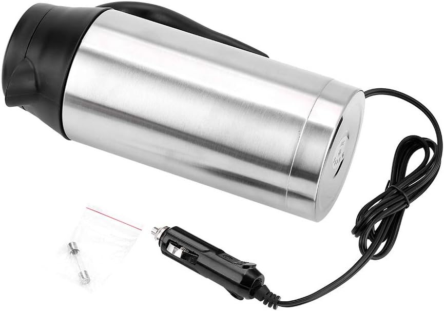 Portable 750ml 24V Travel Car Kettle, Car Truck Electric Kettle Water Heater Bottle for Tea Coffee Drinking