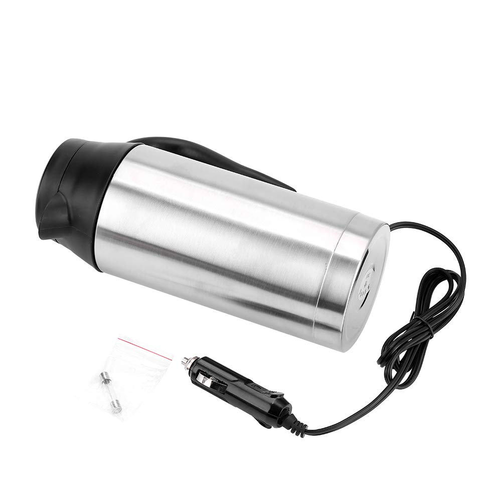 Portable 750ml 24V Travel Car Kettle, Car Truck Electric Kettle Water Heater Bottle for Tea Coffee Drinking