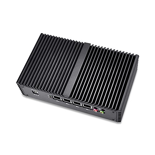 Qotom-Q330G4 Computer Barebone Intel Core i3-4005U Mini PC 4 LAN Fanless Desktop Pfsense as a Router Firewall Industrial Mini PC (NO RAM + NO SSD + NO WiFi + NO OS) - Thumbnail 7