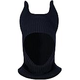 LOLAT Funny Horn Balaclava Ski Mask with Ears Full Face Hat Winter Warm Beanies Halloween Costume Men/Women