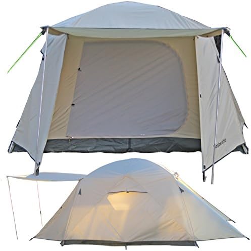 Camp Time Expedition Tent, Fast set-up, 100 square feet including vestibules, floor liner, awning poles, 7001-T6 aluminum, Designed for your cots-stools-tables,.