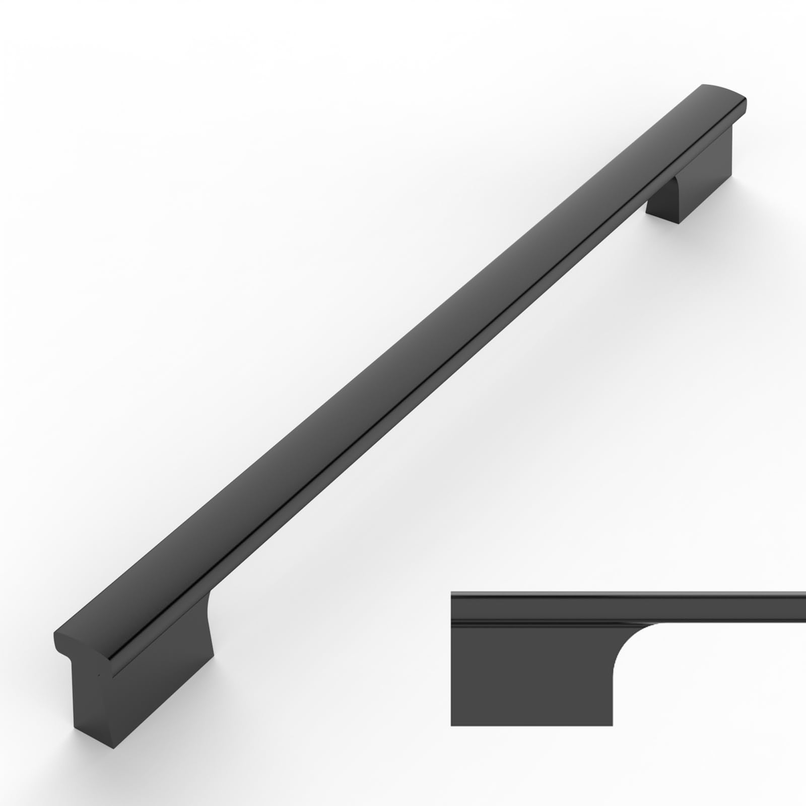 Photo 1 of Amerdeco 10 Pack Matte Black Cabinet Pulls 10 Inch(254MM) Hole Centers Kitchen Cabinet Handles Hardware Kitchen Handles for Cabinets Cupboard Handles Drawer Pulls ZH0026