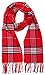 MINAKOLIFE Classic Cashmere Feel Winter Scarf in Rich Plaids Red