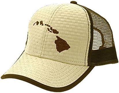 Route 99 Hawaii Men's Lauhala Straw Cap Hawaiian Islands