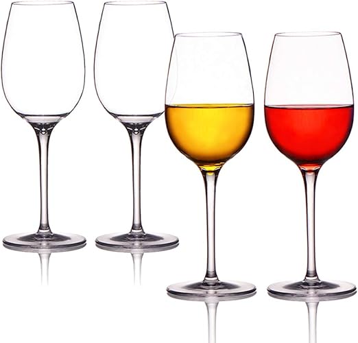 Amazon Com 4 Sets Of Long Stem Red Wine Glass Plastic