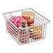 iDesign Forma Metal Wire Pantry Storage Organizer Basket with Handles, Container Bin for Food, Drinks, Produce Organization, 1.25