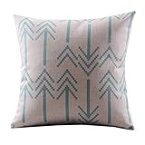 Pillowcase,Ammazona Arrows Cotton Linen Decorative Pillowcase Throw Pillow Cushion Cover Square 18