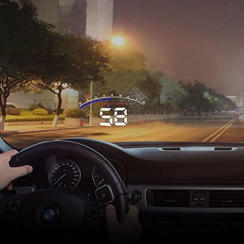 Trainshow Car Hud Head up Display 3.5 inch Large Screen OBD II System KM/h MPH RPM Speeding Warning