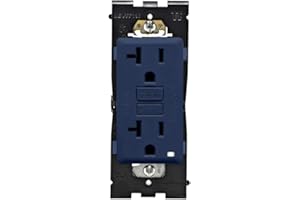 Leviton Renu Self-Test Tamper-Resistant GFCI Outlet, 20-Amp, RGF20-RN, Rich Navy