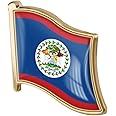 vmcoatdu Country Flag Pin Badge International Travel Brooch Metal Alloy Souvenir Pin for Hat Clothes Backpack