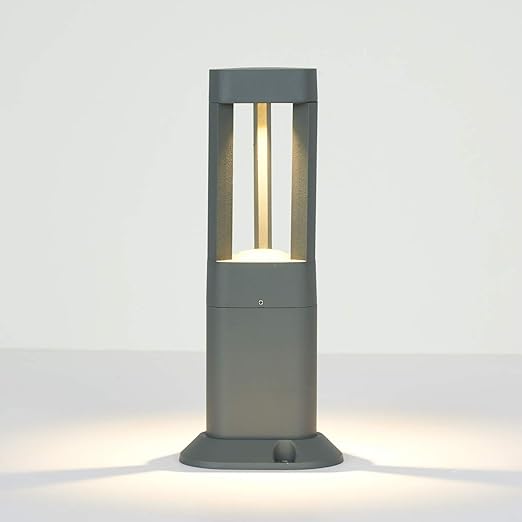 Topmo Plus Aussen Standleuchte Aussenleuchte Stehleuchte Led Gartenlampe Modern Stehleuchte Wegeleuchte 7w Led Bridgelux Cob Garten Promenade Pfad Ip65 Grau 3000k Amazon De Beleuchtung