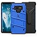 Zizo 1BOLT-SAMGN9-BLBK Bolt Cover Kickstand and Holster Case with Glass Screen Protector for Samsung Galaxy Note 9 - Blue/Black