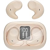 Piluyaa Sleep Earbuds Bluetooth in Ear Light-Weight Headphones, Mini Invisible Earplugs Small Design for Side Sleepers, 58H Playtime with Charging Case, Clear Calls& Noise Block, Off White