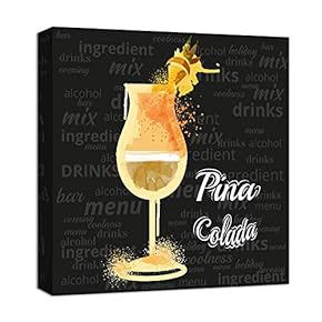 Canvas Wall Art for Living Room,Bedroom Home Artwork Paintings Cocktail Ready to Hang - 12x12 inches
