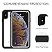 iPhone Xs Max Waterproof Case, OTBBA Protective IP68 Certified Full Sealed Underwater Cover Rugged Dustproof Snowproof Shockproof Waterproof Phone Case for iPhone Xs Max (Clear)