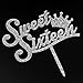 Sweet 16 Cake Topper - Silver Crown Sweet Sixteen Cake Topper - 16th Birthday Party Decorations Supplies