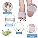 (4PCS) Ball of Foot Cushions, Bunion Corrector, Metatarsal Pads/Cushion-Reusable-Toe Separator, Soft Gel &Breathable, Best for Mortons Neuroma, Diabetic Feet, Hammer Toe, Rapid Pain Relief - White