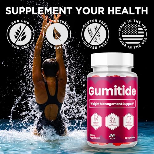 (2 Pack) Gumitide Gummies, Official Gumitide Weight Management Gummys with Apple Cider Vinegar, Advanced Health & Wellness ACV Gummys with Maximum Strength Active Lifestyle Multivitamins (120 Gummies)