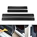 BUYGOO 6Pcs Door Sill Protector Carbon Fiber Sill Scuff 4D Car Door Guard Bumper Protection Trim Cover with Strong Adhesive Cover Existing Anti Scratch for Universal Car SUV Pickup Truck