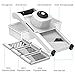 Vegetable Grater Shredder Slicer Cutter Set - LOVKITCHEN Multi-functional Adjustable Vegetable & Fruit Grater & Julienne Slicer with 3 Stainless Steel Blades & Storage Container