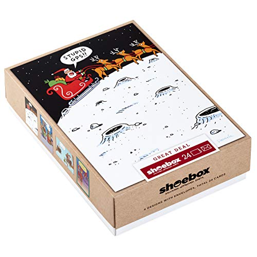 assorted pack of six christmas cards by dimitria jordan ...