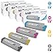 LD Compatible Okidata C610 Series Set of 4 Laser Toner Cartridges Includes: 1 44315304 Black, 1 44315303 Cyan, 1 44315302 Magenta, 1 44315301 Yellow