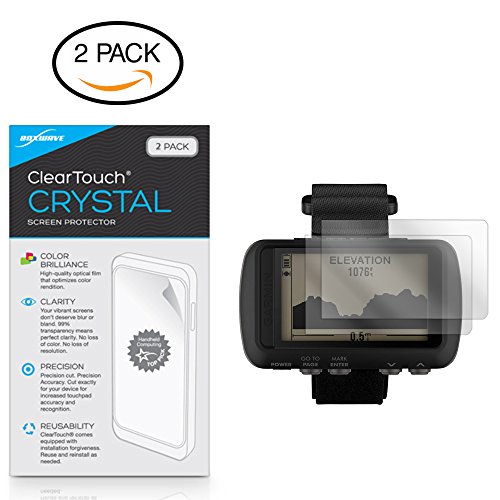 Garmin Foretrex 601 Screen Protector, BoxWave [ClearTouch Crystal (2-Pack)] HD Film Skin - Shields from Scratches for Garmin Foretrex 601