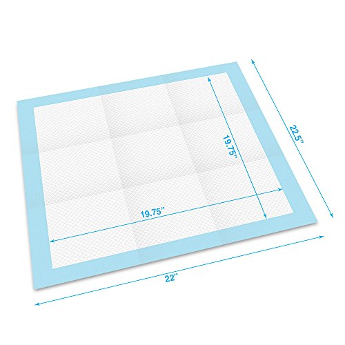 Best Pet Supplies Puppy/Training Pads, Blue, 100 Pack - Thumbnail 2