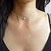 JaneDream Cute Small Imitation Pearl Pendant Choker Necklace Chain