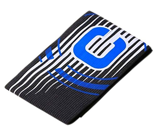 Ancefine Stripe Elastic Youth Soccer Captain Armband,5-Pack (Black)