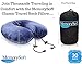 Premium Memory Foam Travel Pillow by MemorySoft - Lite Version - Soft Memory Foam Neck Pillow Includes Handy Travel Bag