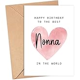 Happy Birthday To The Best Nonna - Nonna Birthday Card - Mother's Day Gift