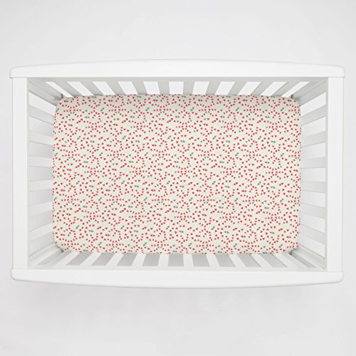 Carousel Designs Coral Triangles Mini Crib Sheet 1-Inch-4-Inch Depth - Organic 100% Cotton Fitted Mini Crib Sheet - Made in the USA