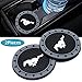 3Pcs Tough Car Logo Vehicle Travel Auto Cup Holder Insert Coaster Can for Mustang All Models