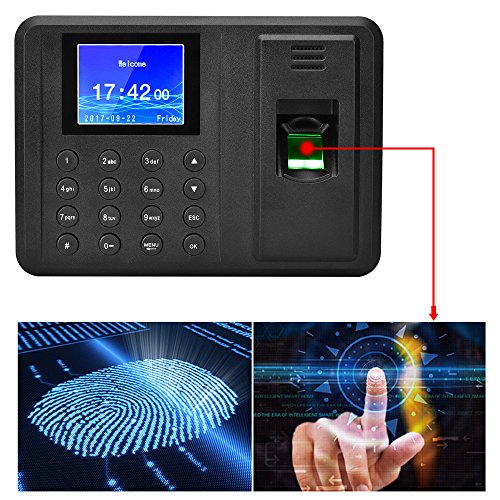 Antner-Fingerprint-Time-Attendance-Clock-Output-Attendance-Report-Directly-USB-Flash-Disk-Download-Employee-Payroll-Recorder-Black