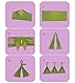 Wartoon 43 Pcs Paper Pom Poms Flowers Tissue Balloon Tassel Garland Polka Dot Paper Garland Kit for Birthday Wedding Party Decorations - Purple and Lavender，White for Mother's Day