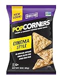 POPCORNERS Cinema Style (Butter), Popped Corn Snacks, 3oz (Pack of 16)