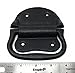 Pair of Cast Iron Trunk Chest Handles Drop Down Trunk Handle with Hardware