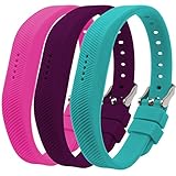 Replacement Bands for Flex 2, 2016 New Bands for Fit bit Flex2, Buckle Closure, Pack of 3