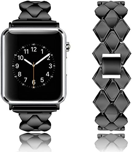 Rockvee Compatible Apple Watch Band 38mm 42mm, Metal Bracelet Business Replacement Wristband Bands iWatch Nike+, Series 3 2 1, Sport, Edition, Women Men, Silver, Rose Gold, Black, Gold