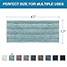 H.VERSAILTEX Bath Rugs for Bathroom Non Slip Bath Mats Extra Thick Chenille Striped Bath Rug Runners 47