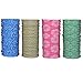 QING OUTDOOR Premium Double Dry Headwear Sweat Wicking Headbands Neck Gaiter Bandana Balaclava Helmet Liner Head Wrap Scarf Sweatband Great Gifts for Men Women Set of 4