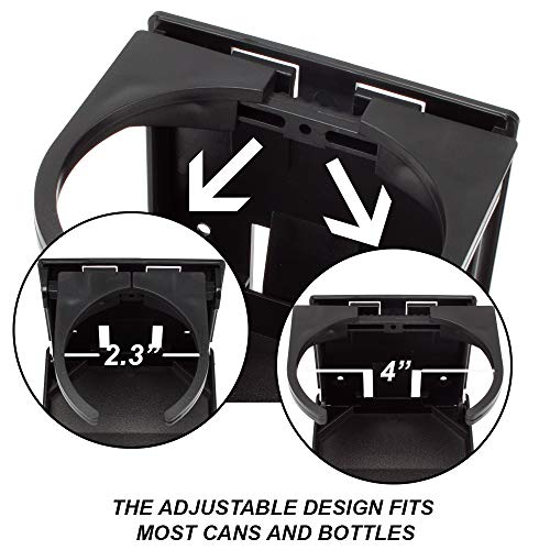image for GSE Games & Sports Expert Plastic Adjustable Folding Cup Drink Holders