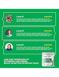 DNA707 polvo de espirulina orgánico, cultivado orgánicamente y cosechado de manera...