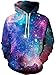 HelloTem Animal Printed Big Pockets Drawstring Hoodie Sweatshirt